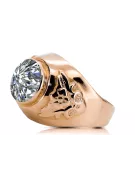 Ring Vintage Jewlery Zircon Original Vintage 14K Rose Gold vrc078r